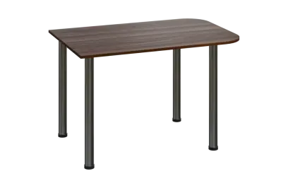 EJH 2 - 120 přístavba jednací, kovová podnož chrom, deska 25 mm, ořech královský